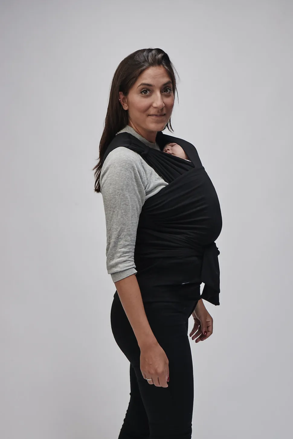 Wrap S - charcoal black