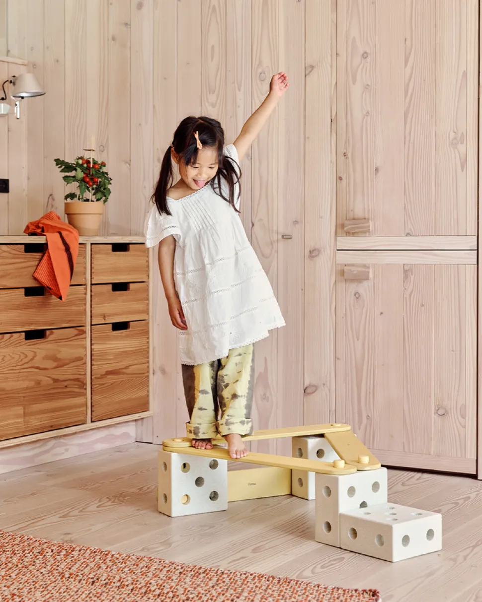 2x Balancebomme Honey Yellow