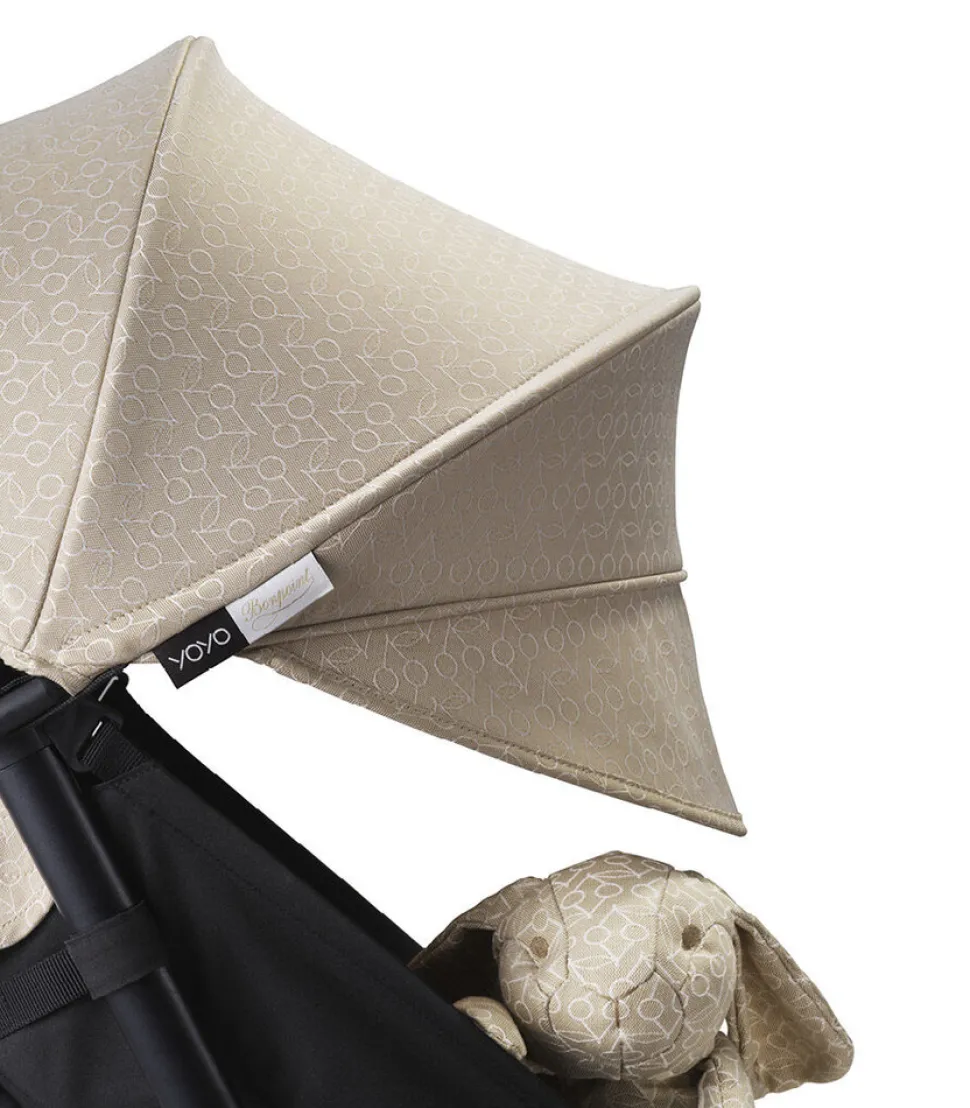 YOYO³ Klapvogn - Bonpoint beige på sort stel