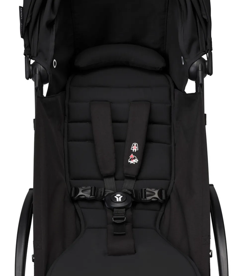YOYO³ Klapvogn - sort på hvidt stel