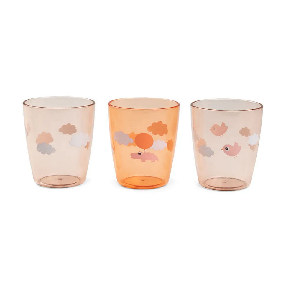 Yummy mini glas 3 stk. Happy clouds Papaya